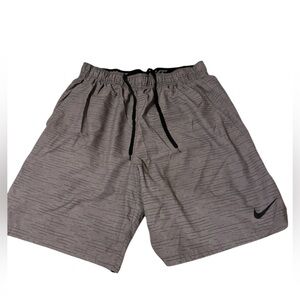 Nike Men's Black and Gray Athletic Shorts